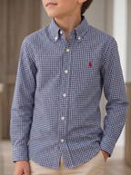 Camisa Polo Ralph Lauren Classic Fit manga larga talla 7 niño