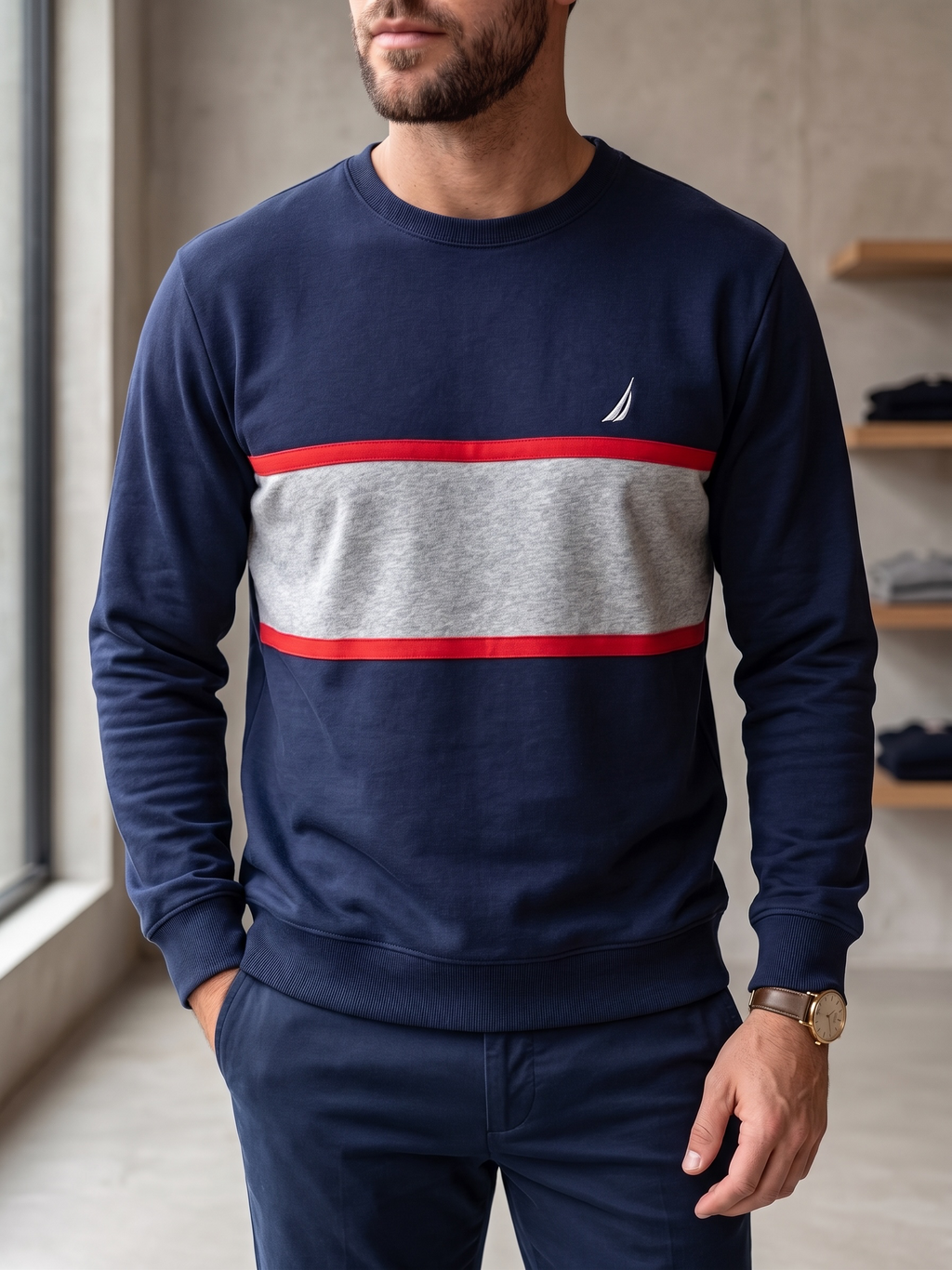 Suéter Nautica Classic Fit Talla XL