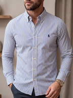 Camisa Polo Ralph Lauren Slim Fit XL Manga Larga sirve para Talla L