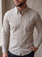 Camisa Polo Ralph Lauren Classic Fit Manga Larga Talla XL