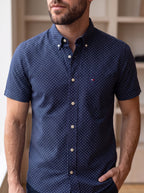 Camisa Tommy Hilfiger Classic Fit Manga Corta Talla S