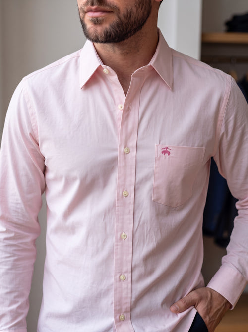 Camisa Brooks Brothers Classic Fit Manga Larga Talla L