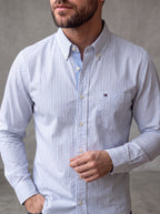 Camisa Tommy Hilfiger Slim Fit Manga Larga Talla L