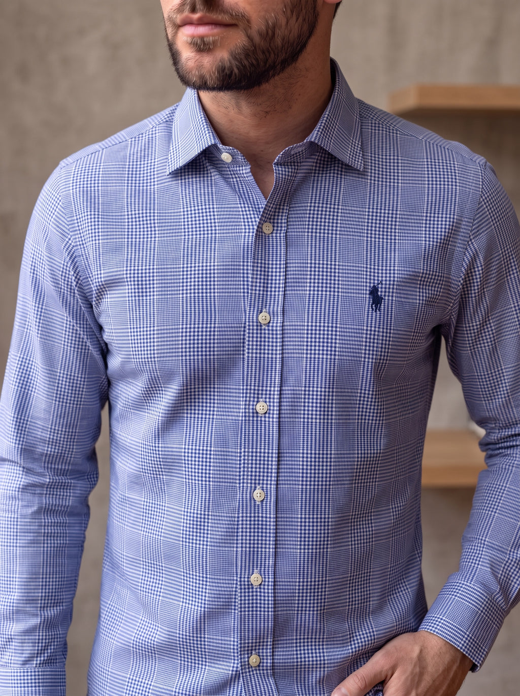 Camisa Polo Ralph Lauren Classic Manga Larga Talla L
