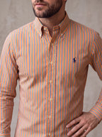 Camisa Polo Ralph Lauren Custom Fit Manga Larga Talla M