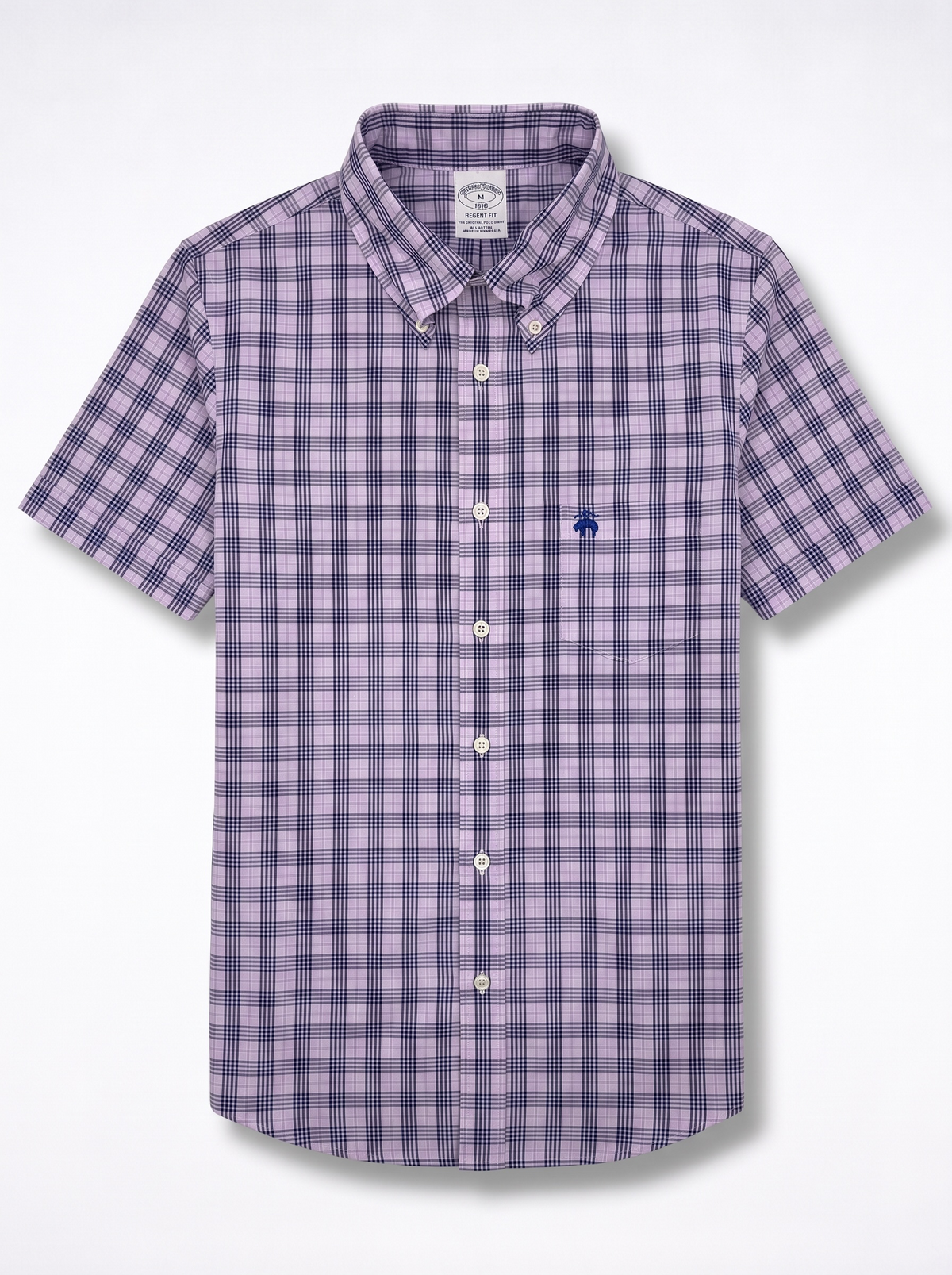 Camisa Brooks Brothers Classic Fit manga corta talla M