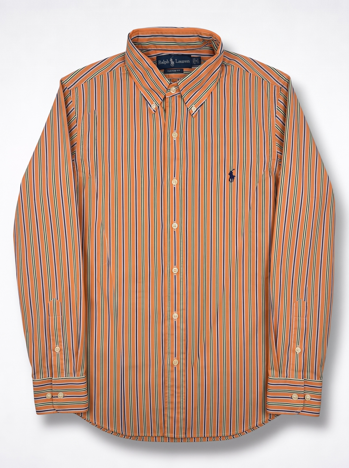 Camisa Polo Ralph Lauren Custom Fit Manga Larga Talla M