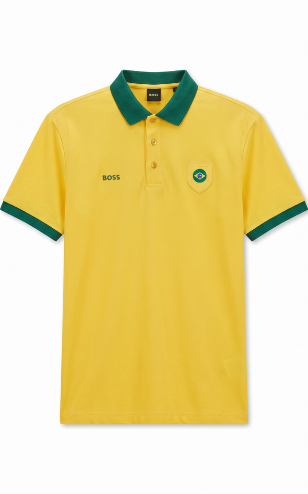 Playera Boss Edición Limitada Brasil Regular Fit  Talla M