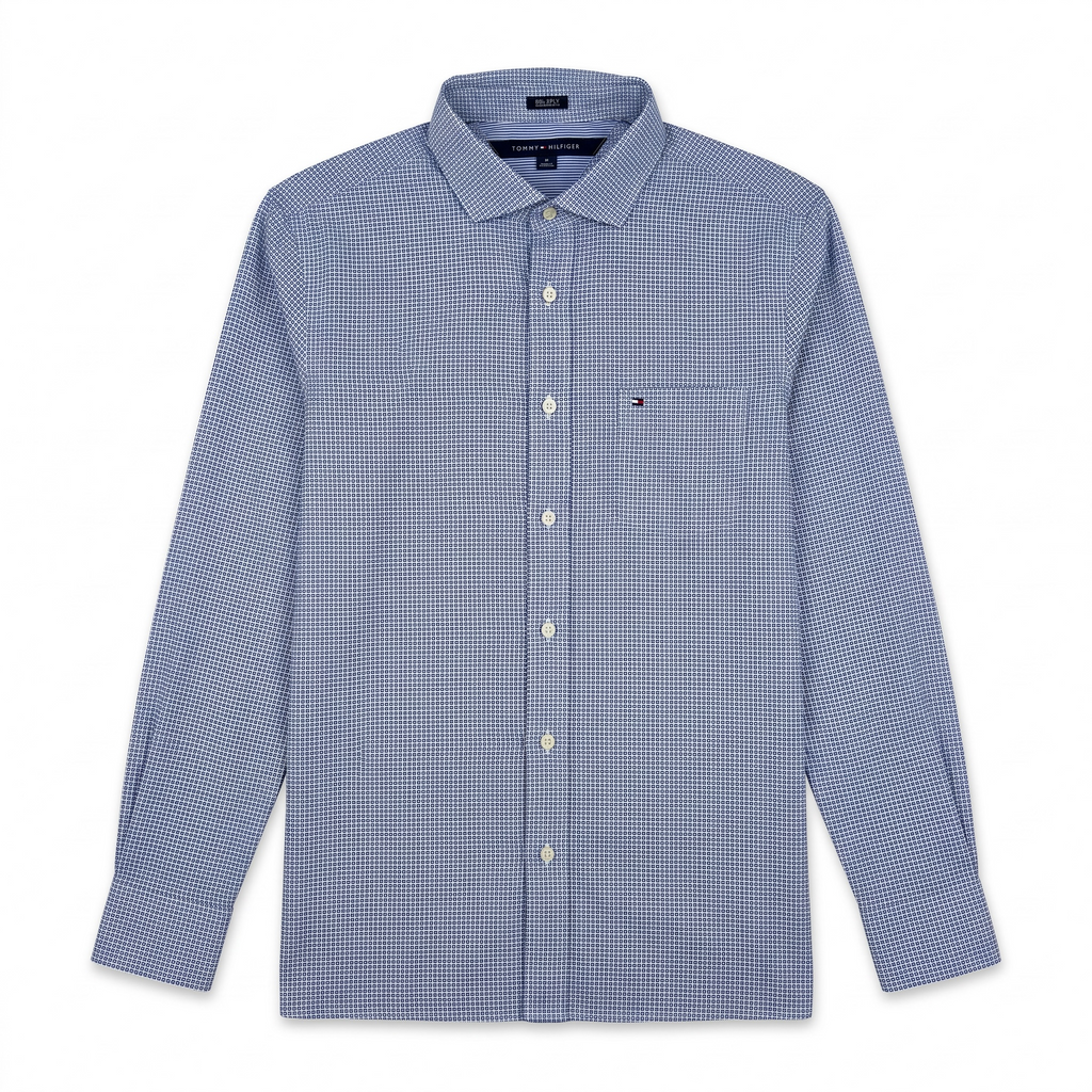 Camisa Tommy Hilfiger Custom Fit Manga Larga Talla M