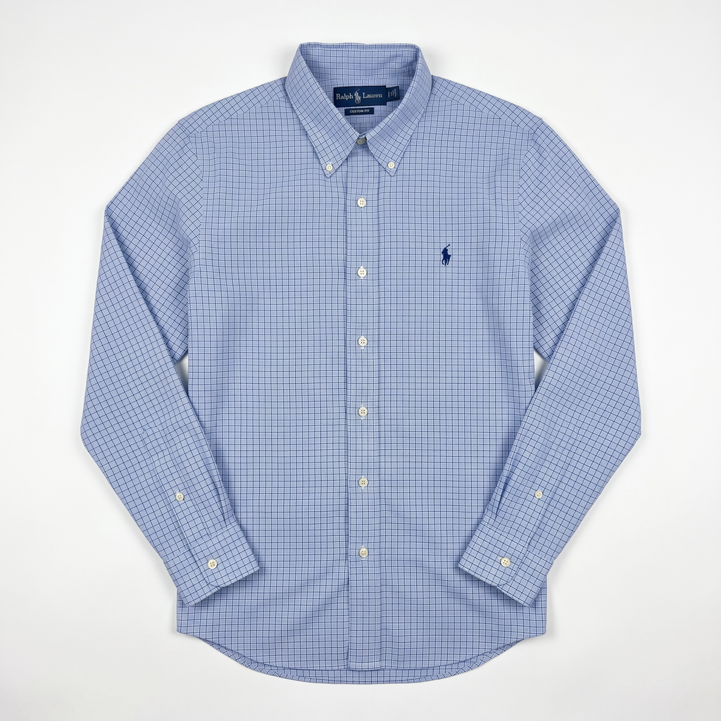 Camisa Polo Ralph Lauren Custom Fit manga larga talla L