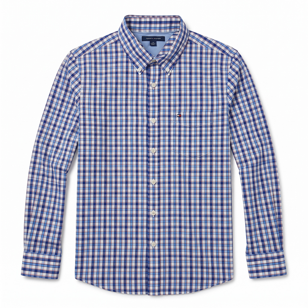 Camisa Tommy Hilfiger Classic Fit manga larga talla L