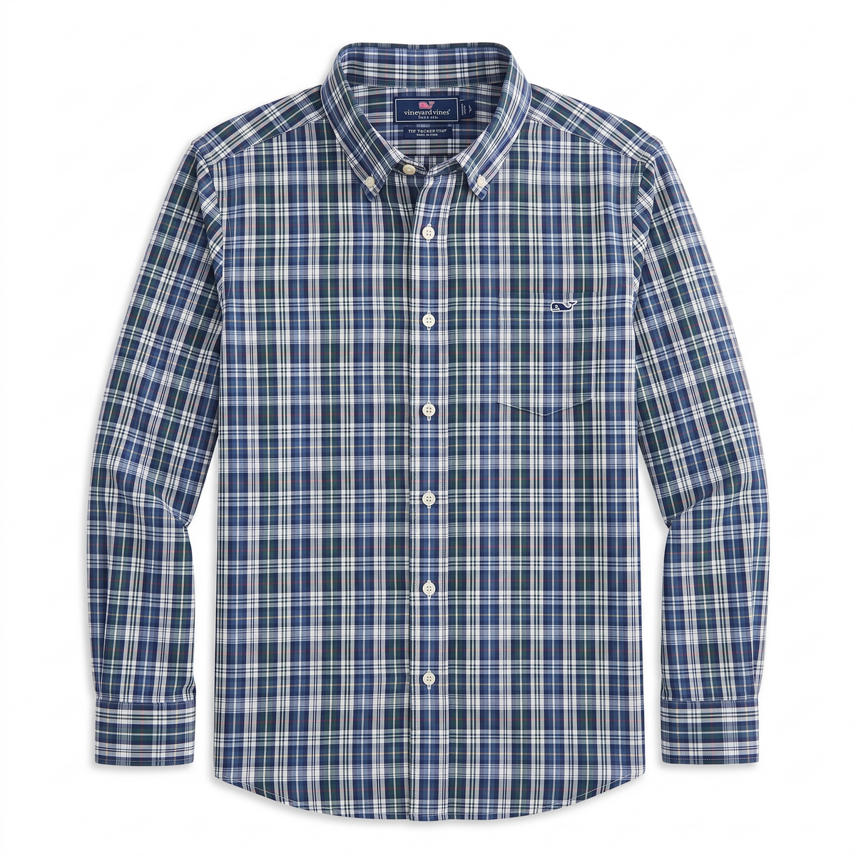 Camisa Vineyard Vines Slim Fit Manga Larga Talla L