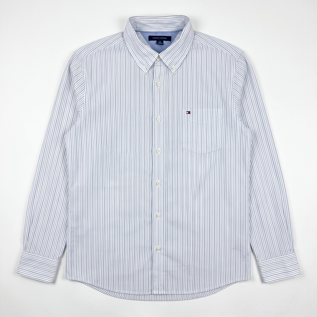Camisa Tommy Hilfiger Slim Fit Manga Larga Talla L
