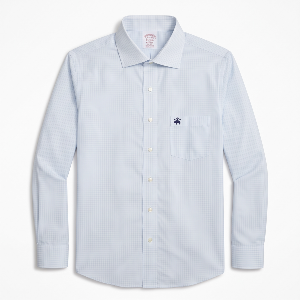 Camisa Brooks Brothers Classic Fit Manga Larga Talla L