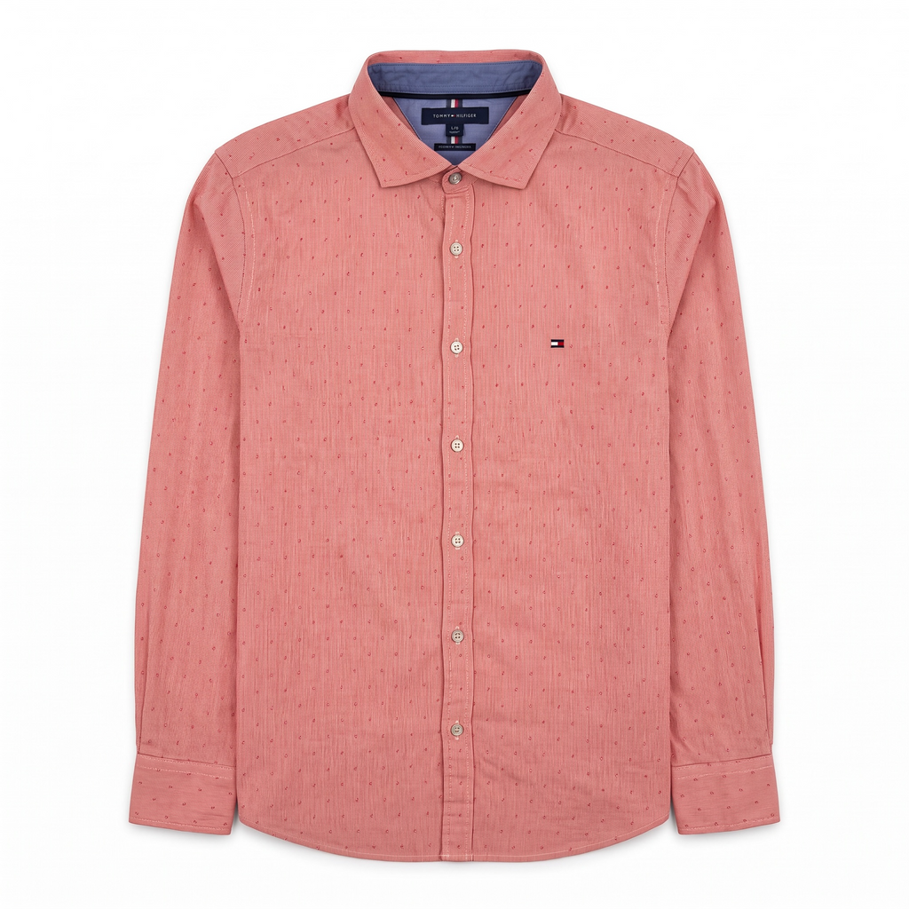 Camisa Tommy Hilfiger Slim Fit Manga Larga Talla L