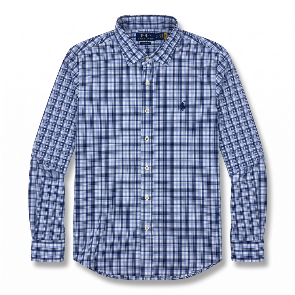 Camisa Polo Ralph Lauren Classic Fit Manga Larga Talla L