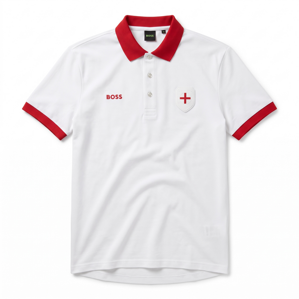 Playera Boss Inglaterra Regular Fit Tipo Polo Talla L