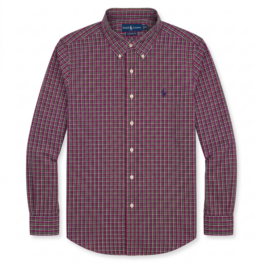 Camisa Polo Ralph Lauren Classic Fit Manga Larga Talla XL