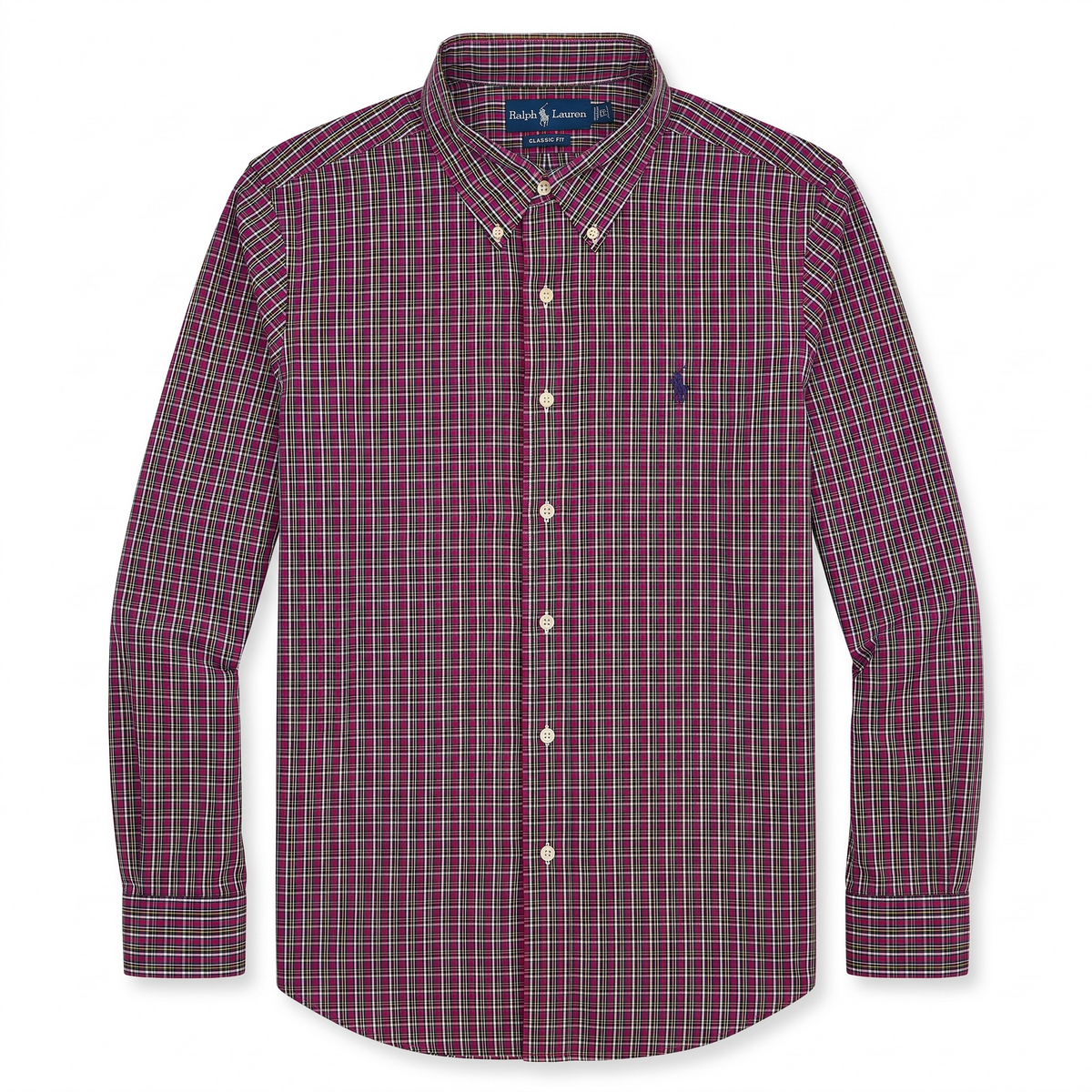 Camisa Polo Ralph Lauren Classic Fit Manga Larga Talla XL