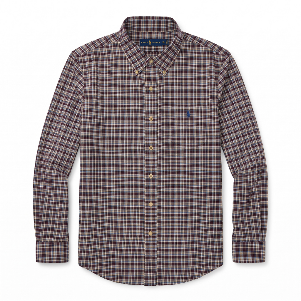 Camisa Polo Ralph Lauren Classic Fit Manga Larga Talla XL