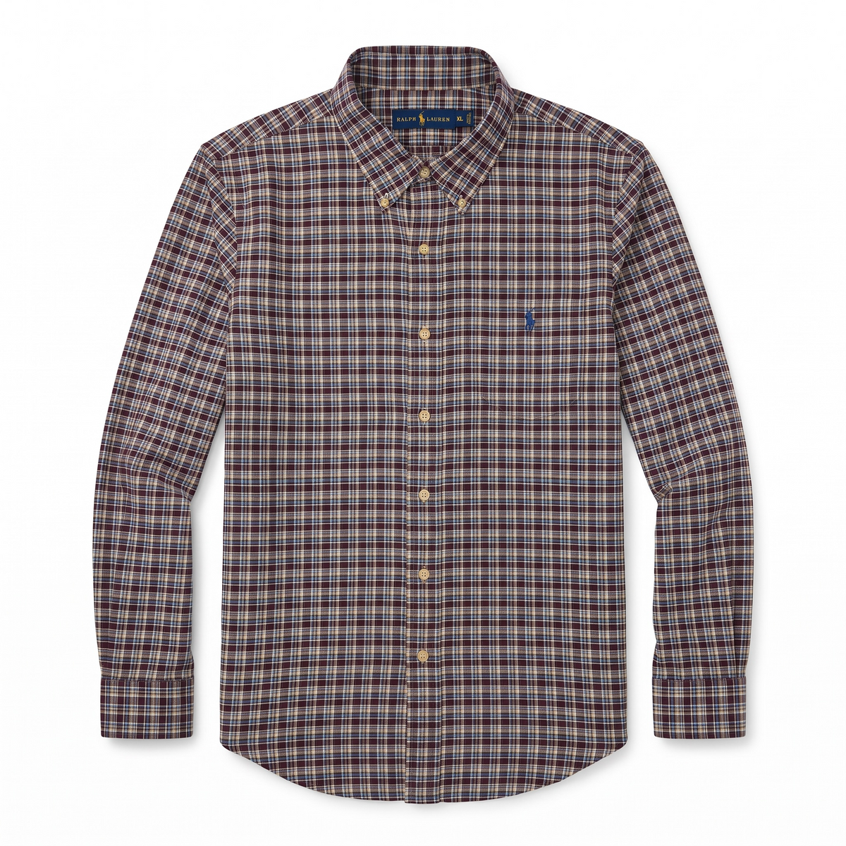 Camisa Polo Ralph Lauren Classic Fit Manga Larga Talla XL