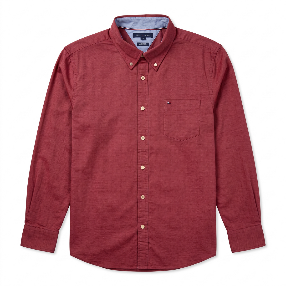 Camisa Tommy Hilfiger Custom Fit Manga Larga Talla XL
