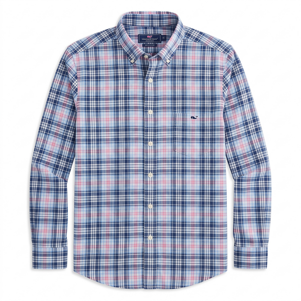 Camisa Vineyard Vines Classic Fit manga larga talla XL