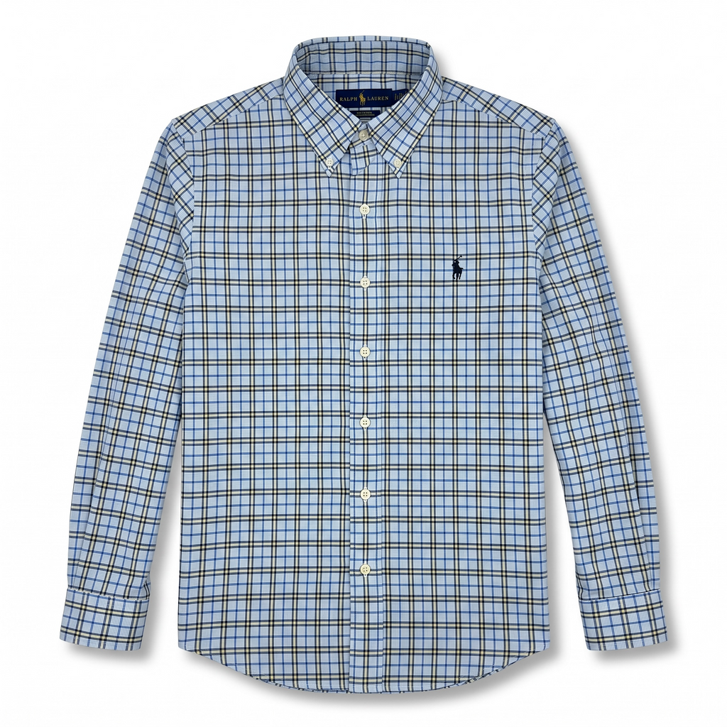 Camisa Polo Ralph Lauren Slim Fit Manga Larga Talla S