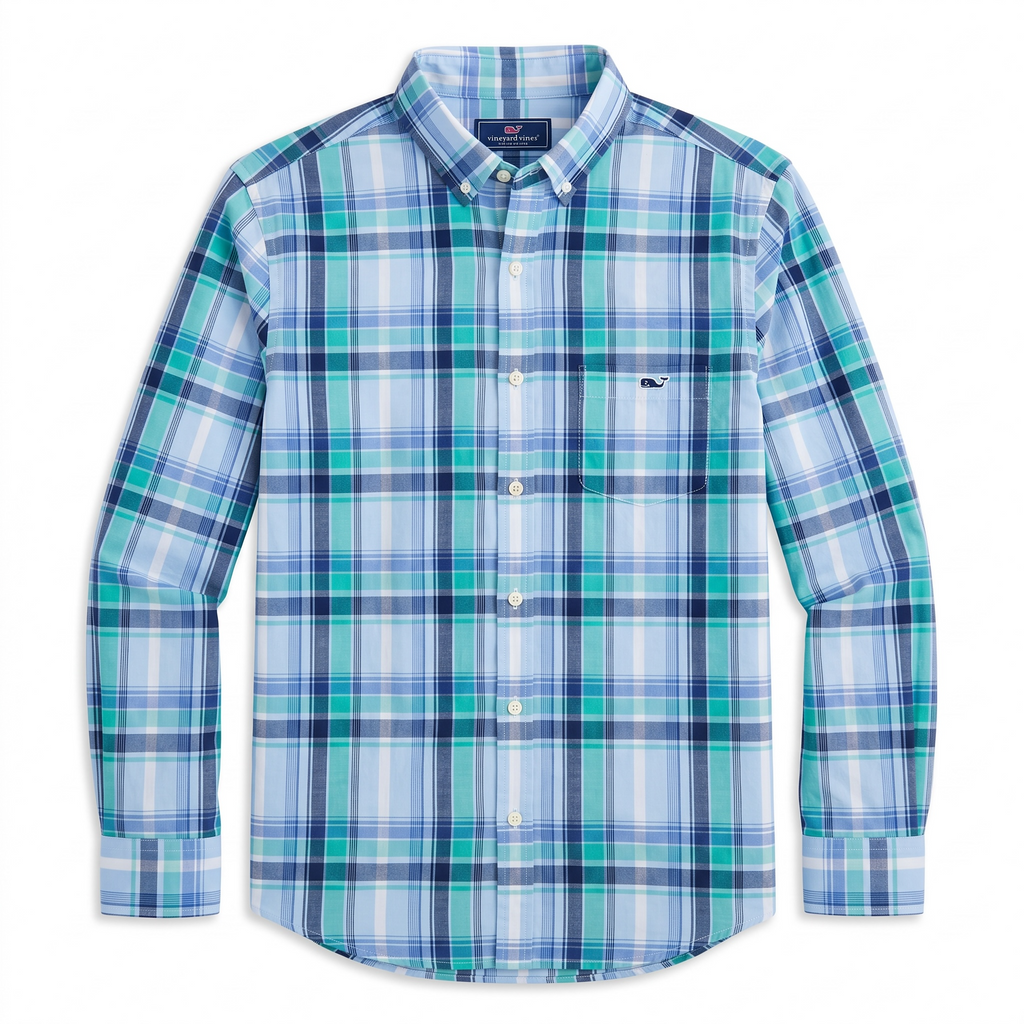 Camisa Vineyard Vines Classic Fit Manga Larga Talla S