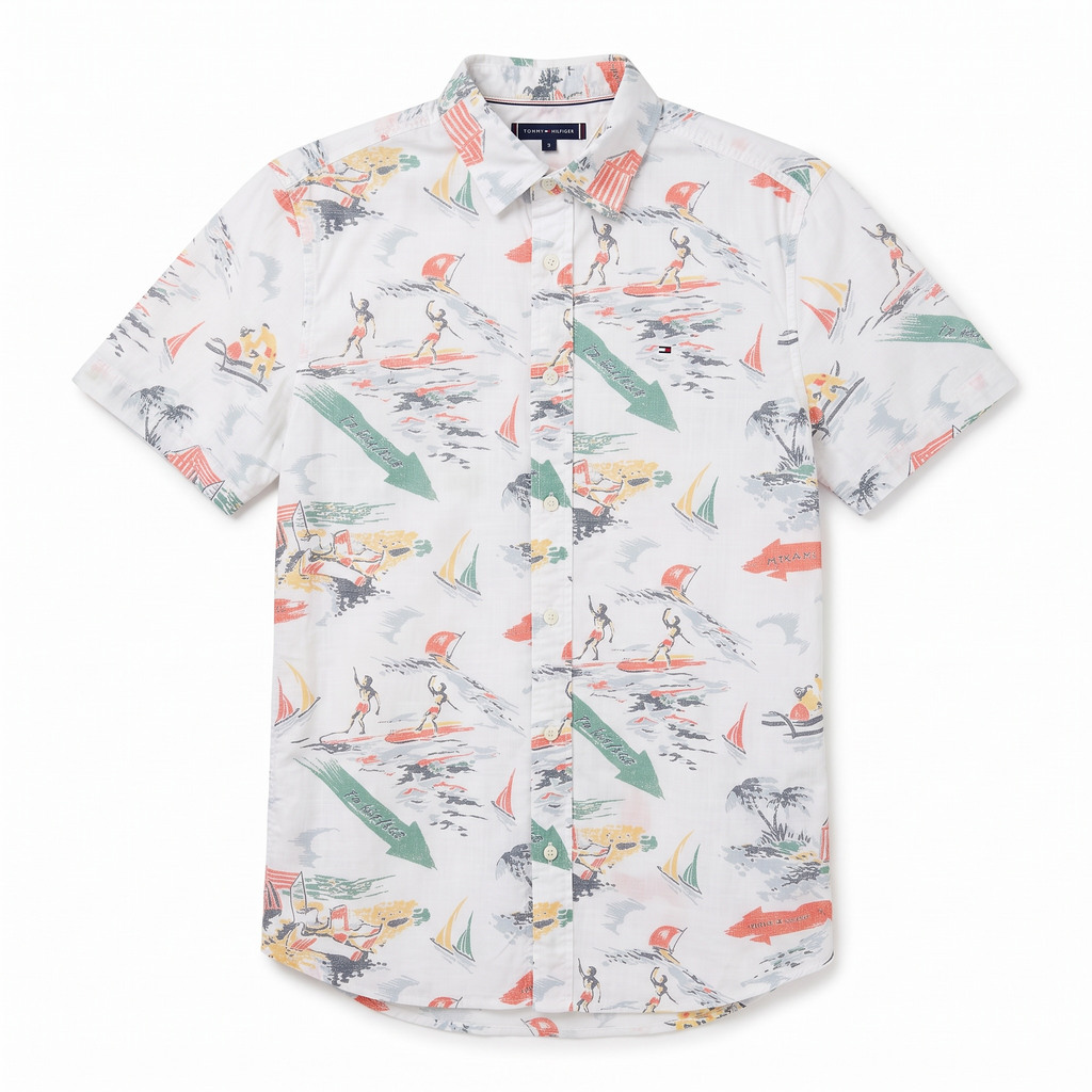 Camisa Tommy Hilfiger Manga Corta Classic Fit Talla S