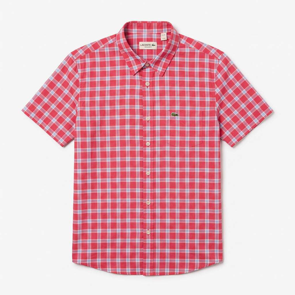 Camisa Lacoste Slim Fit Manga Corta Talla S