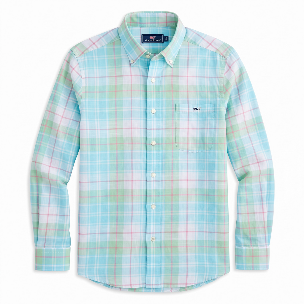 Camisa Vineyard Vines Classic Fit Manga Larga Talla S