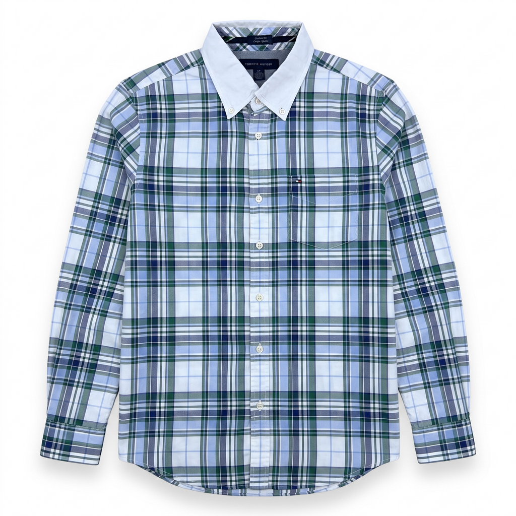 Camisa Tommy Hilfiger Custom Fit Manga Larga Talla S