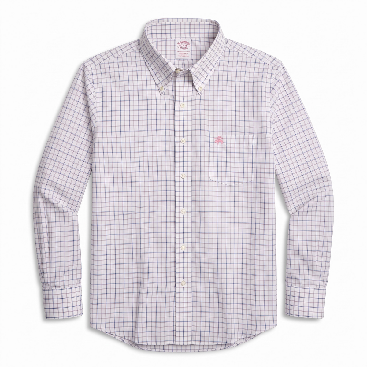 Camisa Brooks Brothers Classic Fit Manga Larga Talla XXL