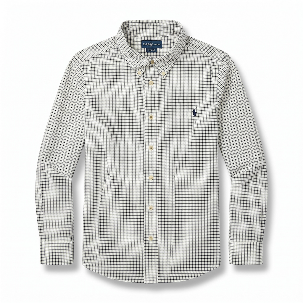 Camisa Polo Ralph Lauren Classic Fit manga larga talla 14-16 niño