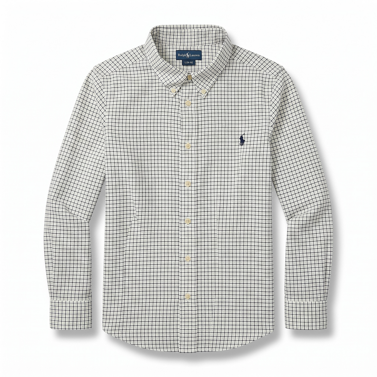 Camisa Polo Ralph Lauren Classic Fit manga larga talla 14-16 niño