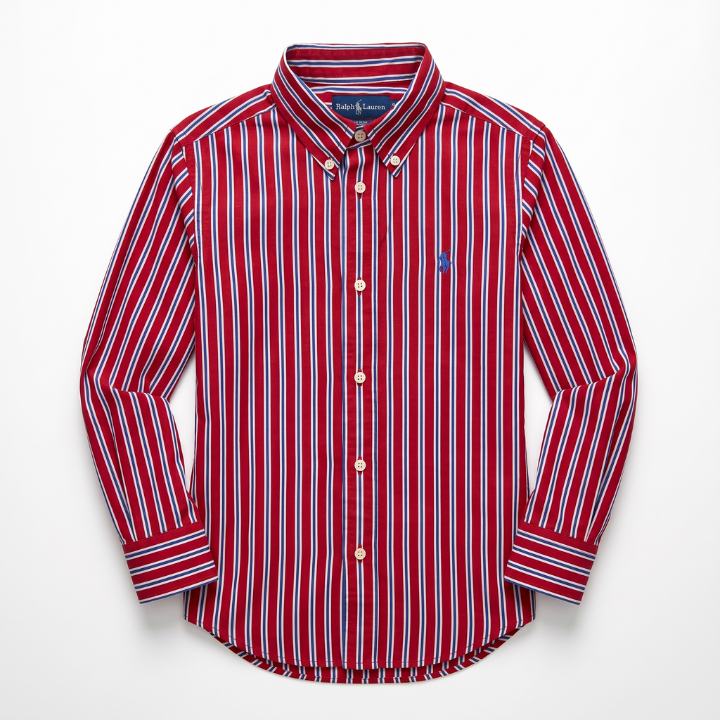 Camisa Polo Ralph Lauren Classic Fit manga larga talla 7 niño
