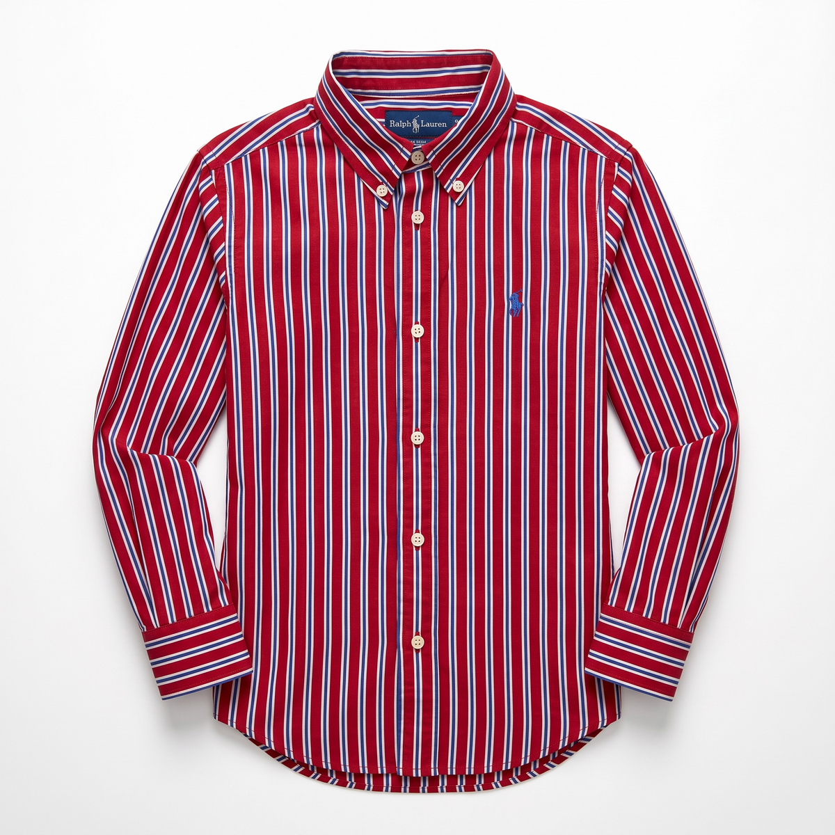 Camisa Polo Ralph Lauren Classic Fit manga larga talla 7 niño