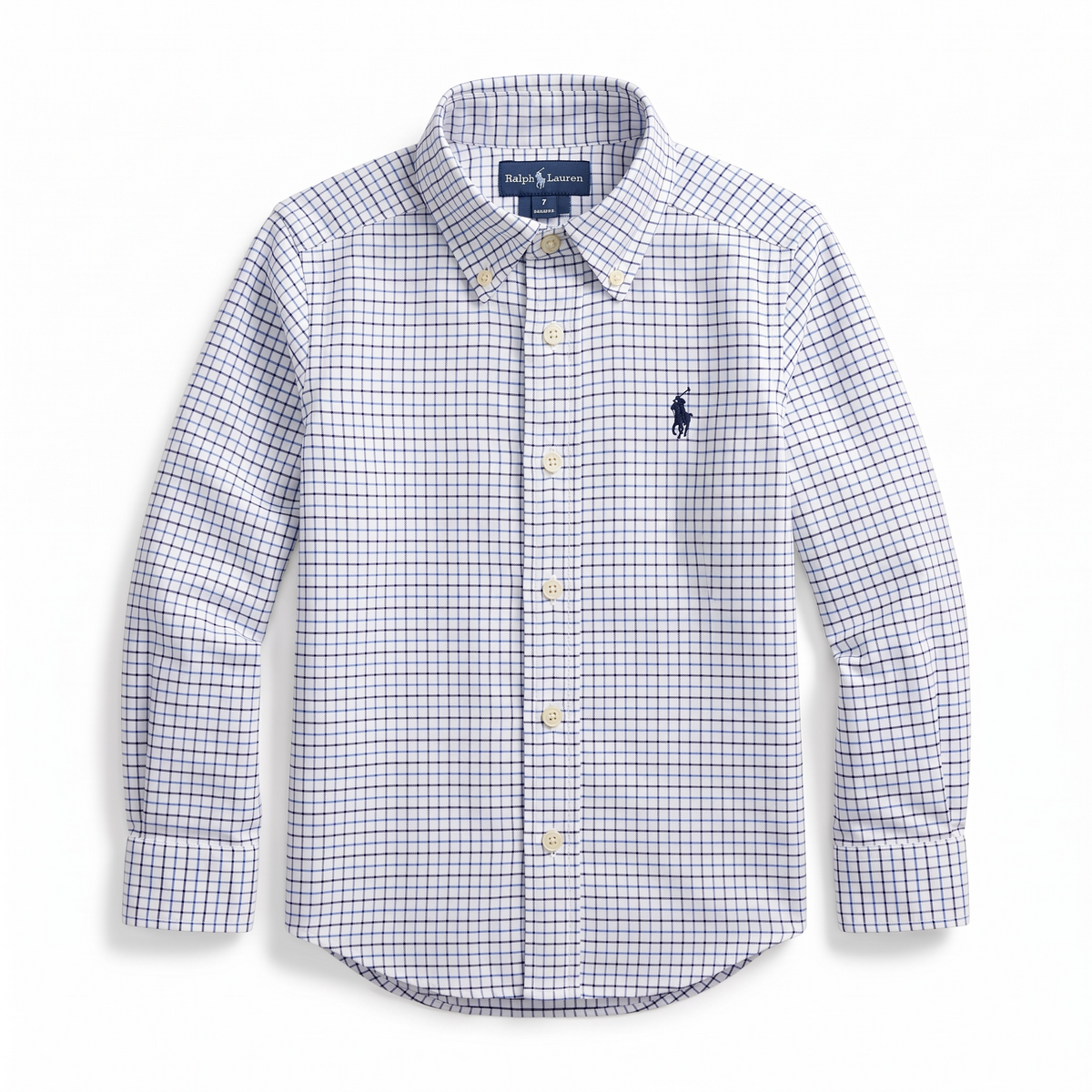 Camisa Polo Ralph Lauren Classic Fit manga larga talla 8 niño