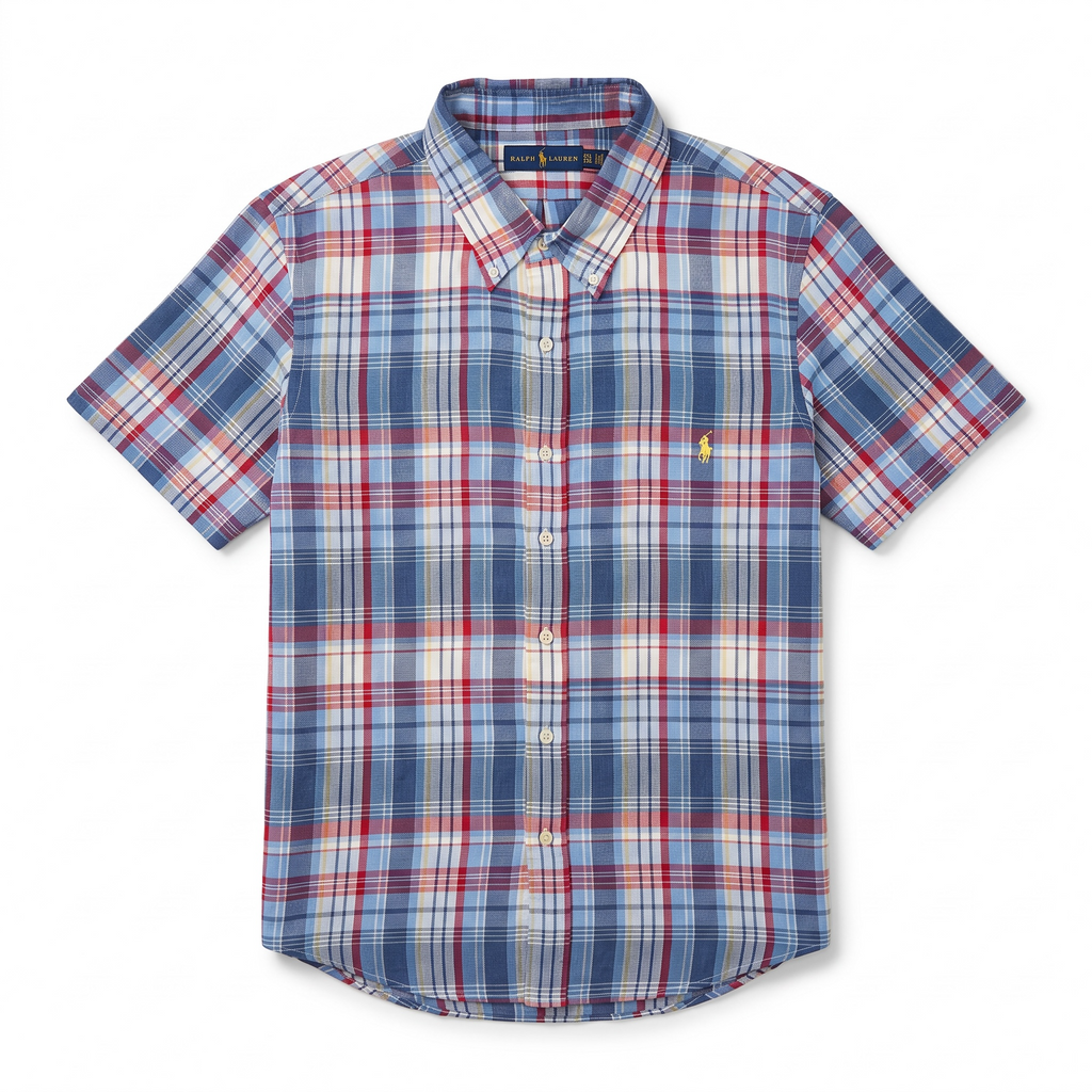 Camisa Polo Ralph Lauren Classic Fit manga corta de lino talla XXL