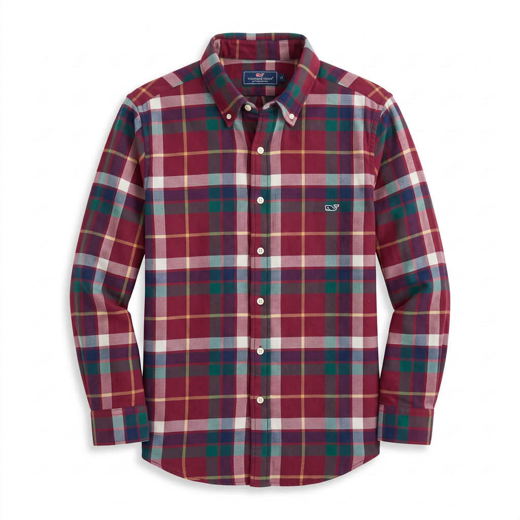 Camisa Vineyard Vines Classic Fit manga larga talla XL