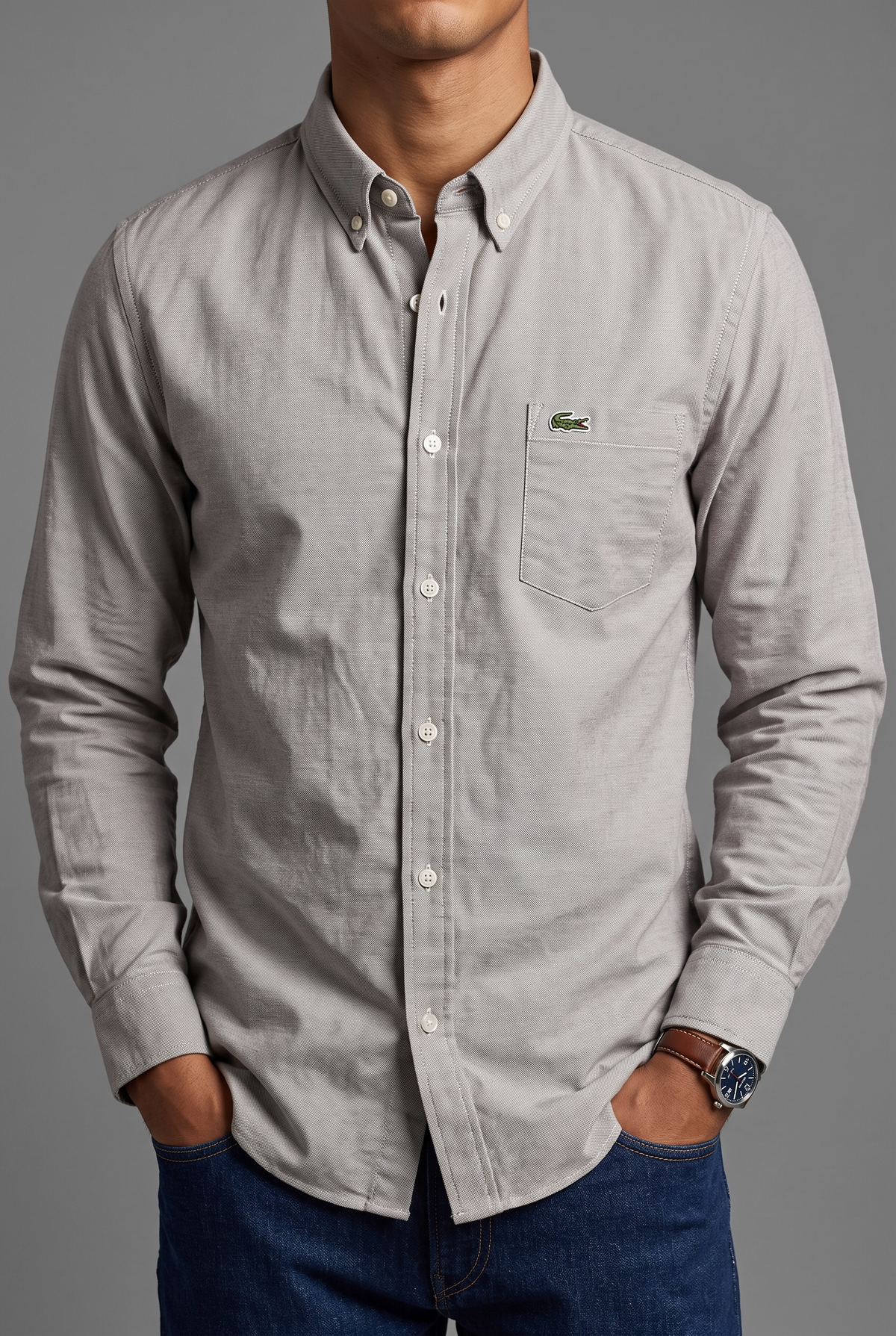 Camisa Lacoste talla XXL slim fit stretch, viene reducida, sirve para Slim Fit  talla L