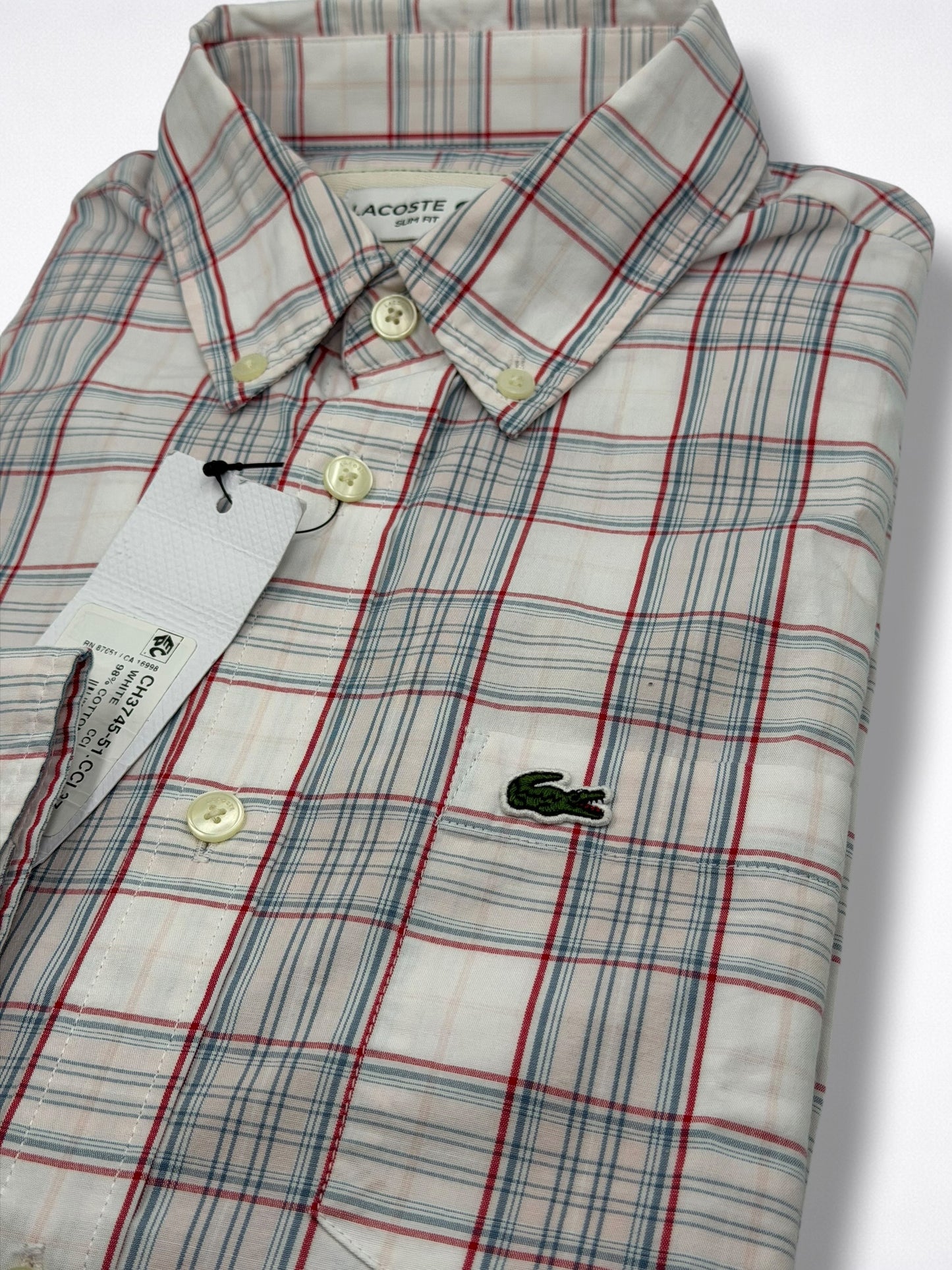 Camisa Lacoste Classic Fit Manga Larga Talla XS
