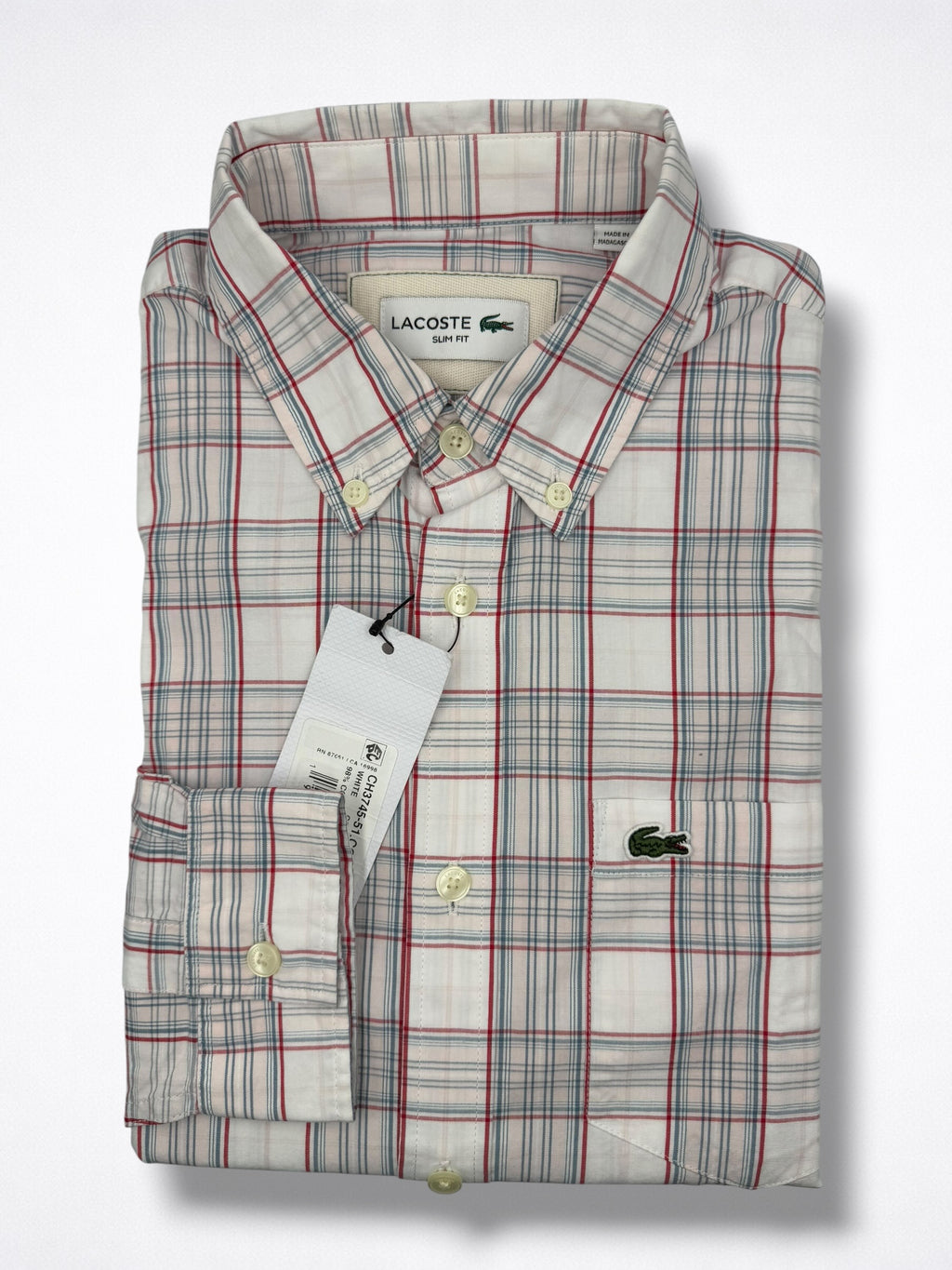 Camisa Lacoste Classic Fit Manga Larga Talla XS