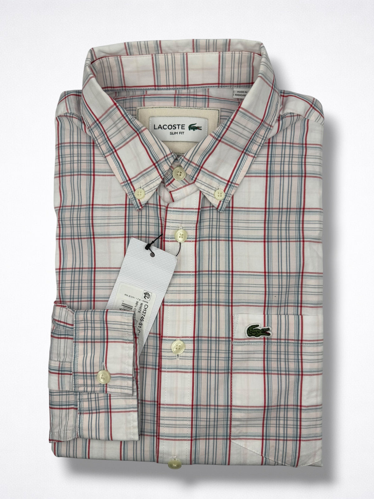 Camisa Lacoste Classic Fit Manga Larga Talla XS