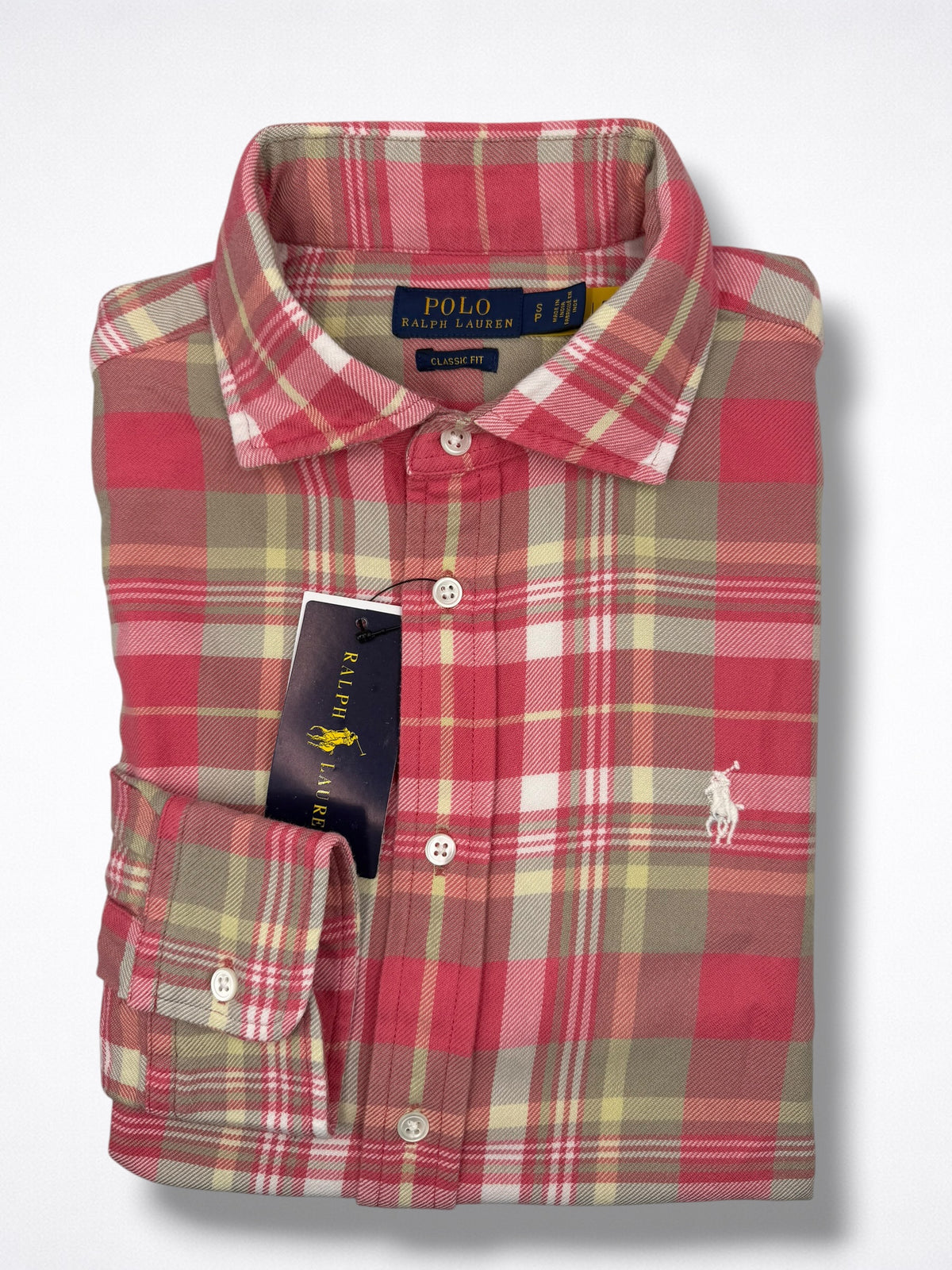 Camisa Polo Ralph Lauren Slim Fit Manga Larga Talla S