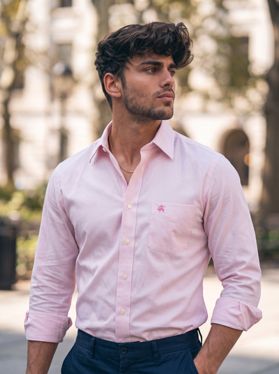 Camisa Brooks Brothers Classic Fit Manga Larga Talla L