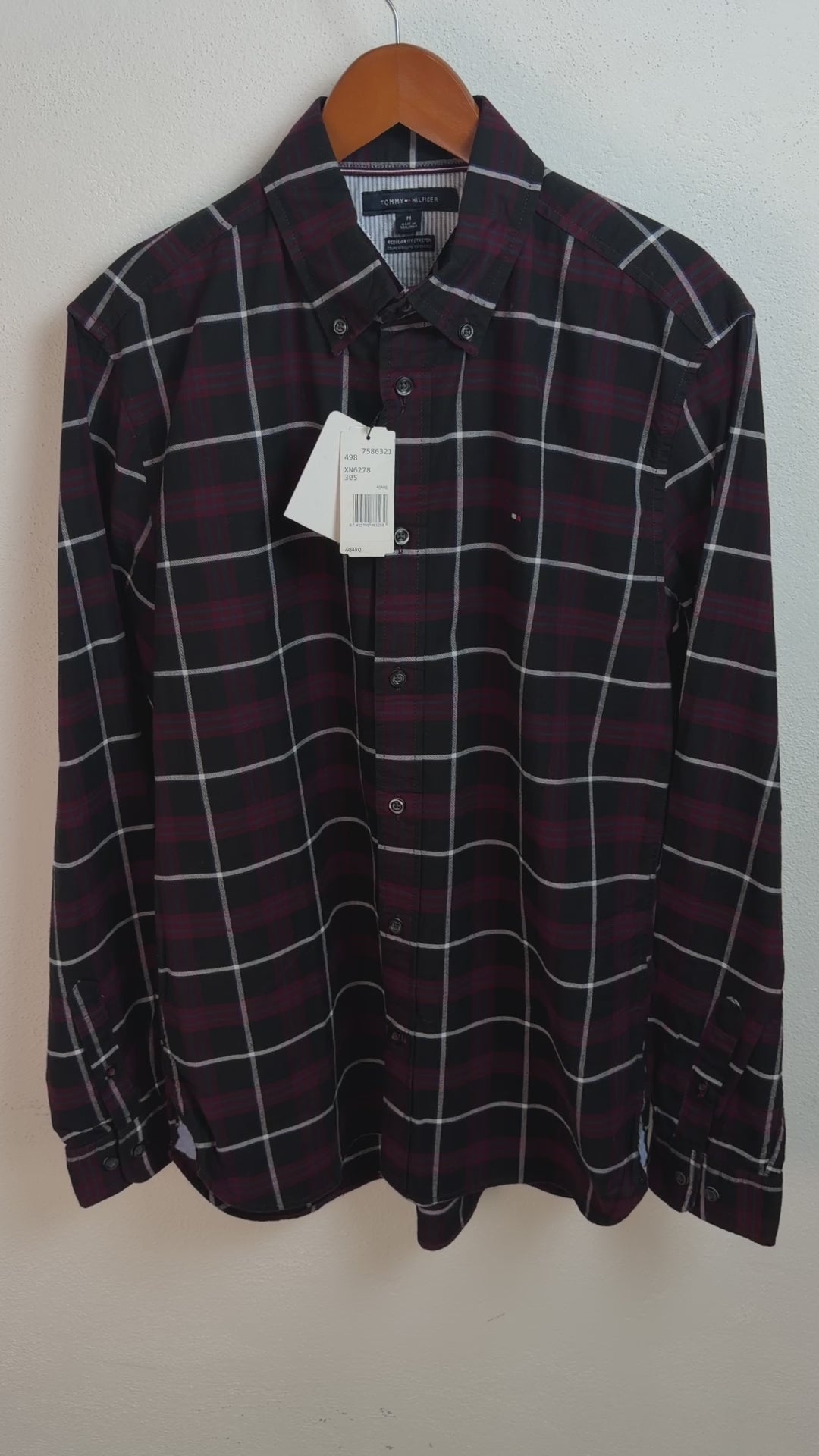 Camisa Tommy Hilfiger Classic Fit Manga Larga Talla M