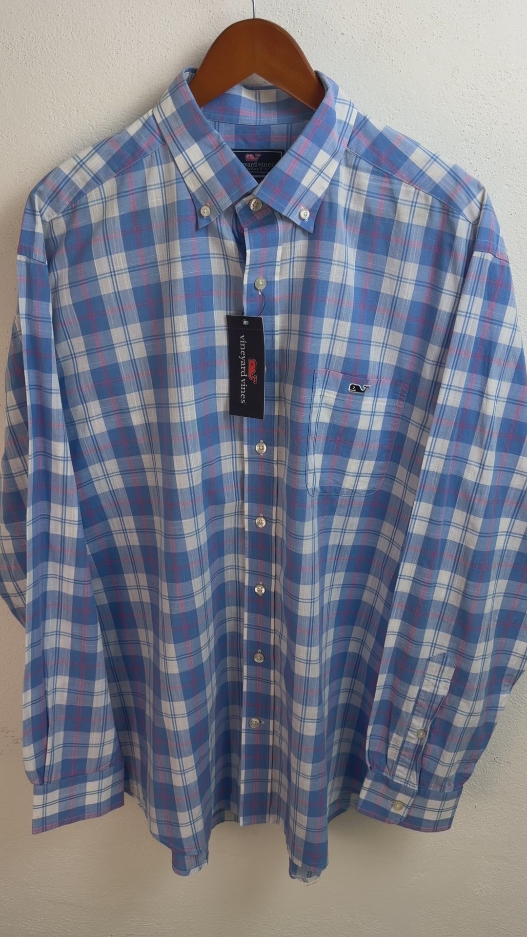 Camisa Vineyard Vines Classic Fit Manga Larga Talla XL