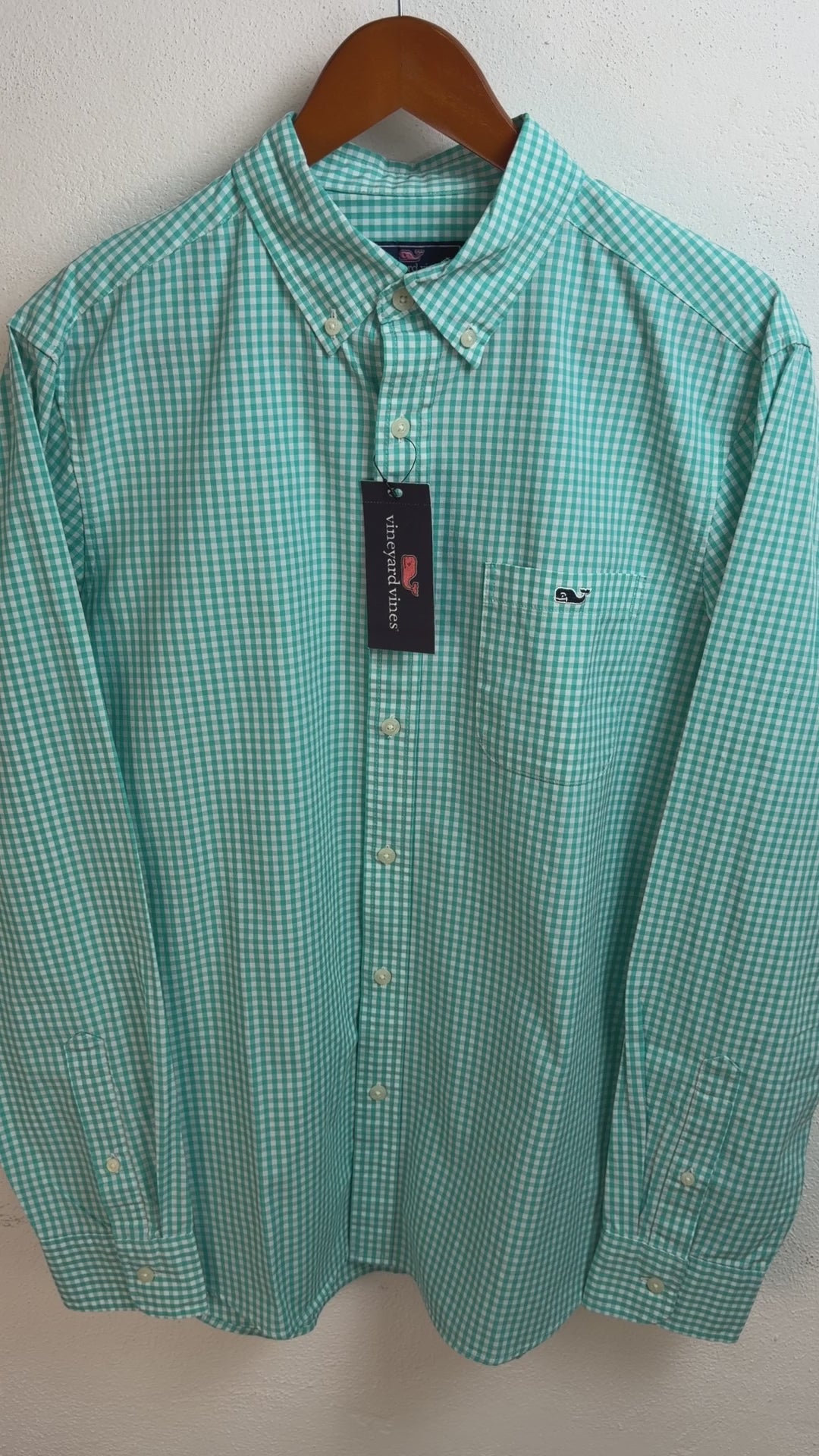 Camisa Vineyard Vines Classic Fit Manga Larga Talla M